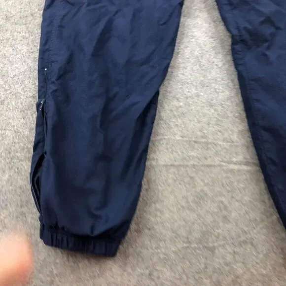 Vintage NIKE Pants Men Large Blue Windbreaker Track Embroidered Warm Up Y2K * - Picture 3 of 14